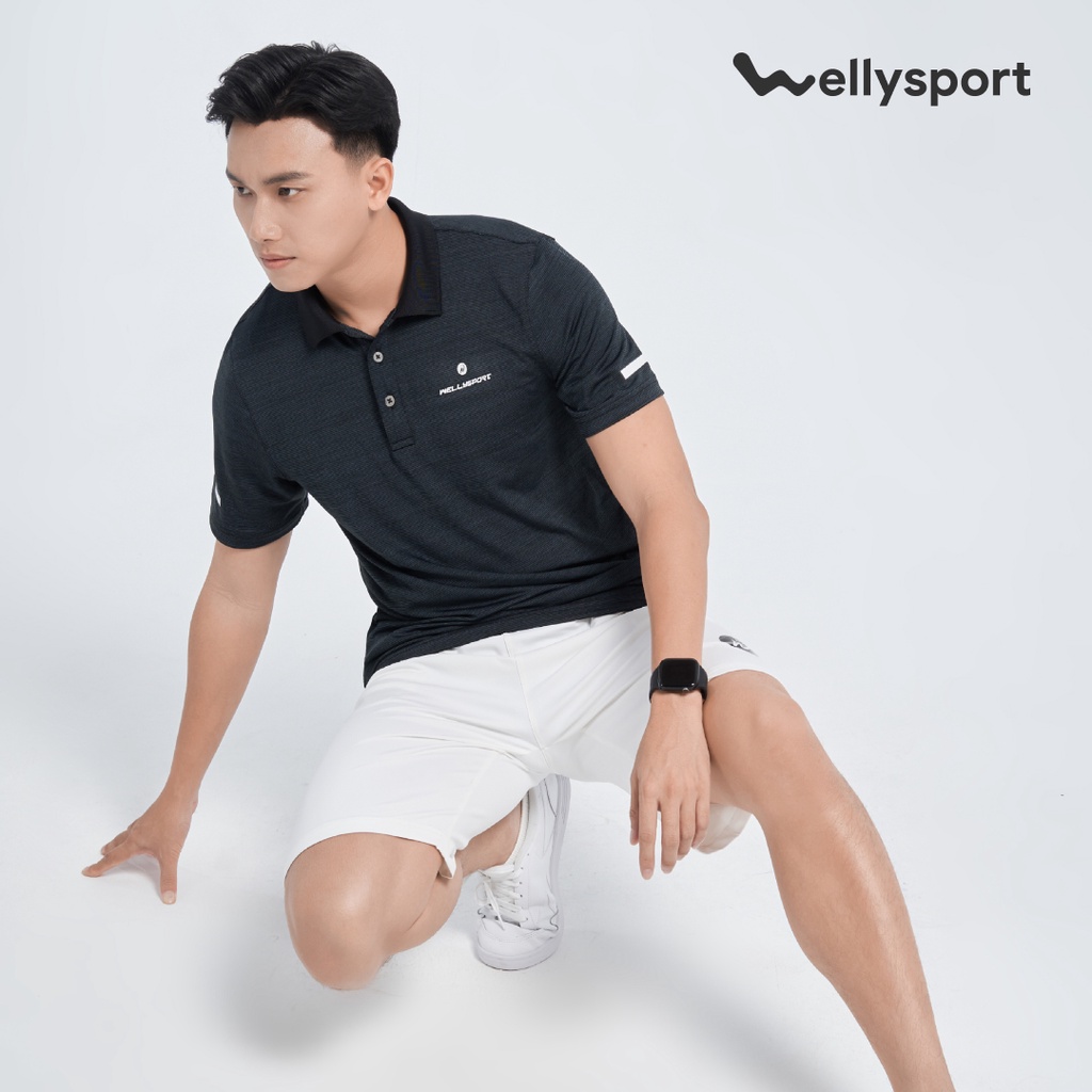 Quần short thể thao nam Welly Sport, co giãn 4 chiều thấm hút mồ hôi tốt, Màu trắng White, Mã QDN01