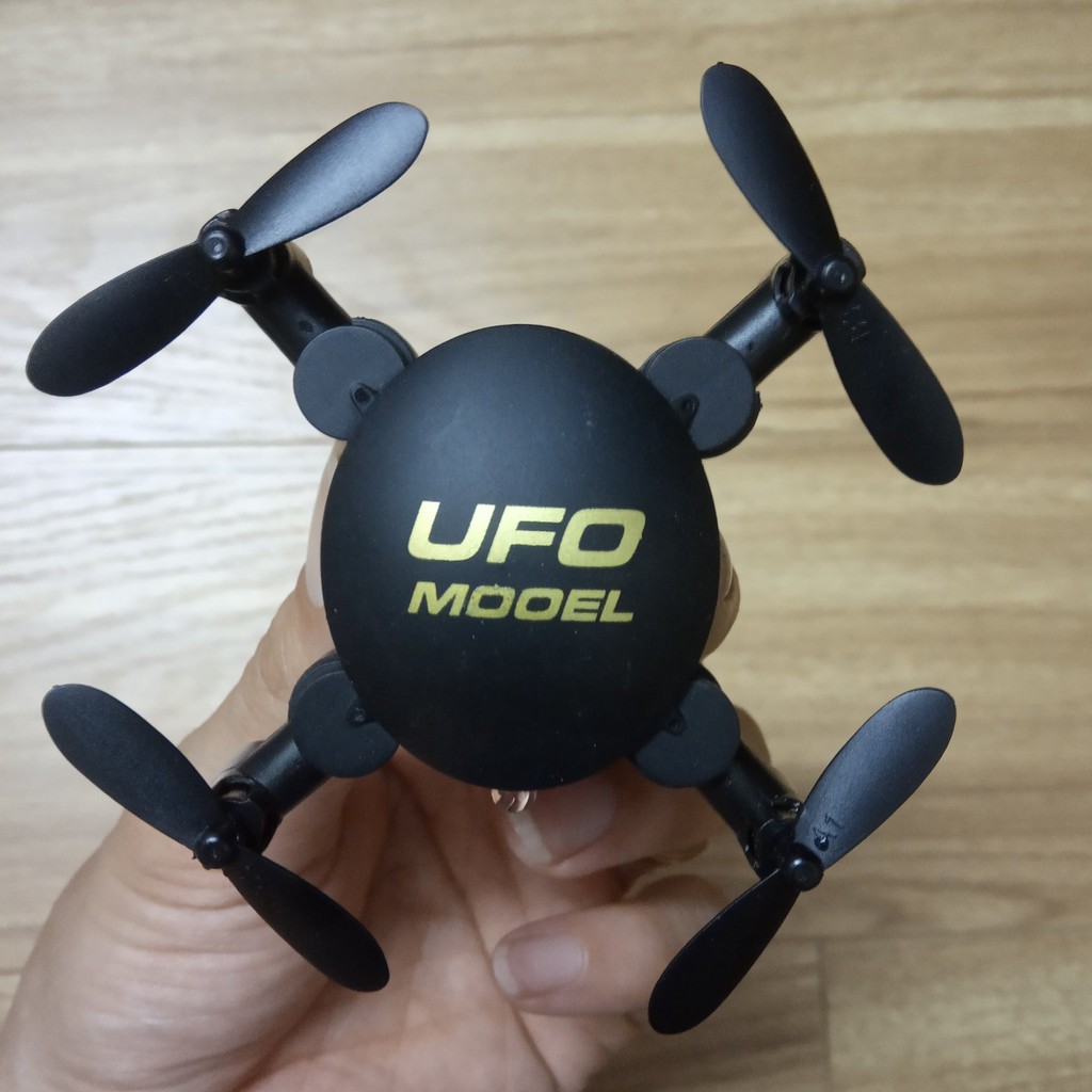 Máy bay điều khiển từ xa 4 cánh drone UFO new 2019, tự động giữ độ cao cân bằng trên không