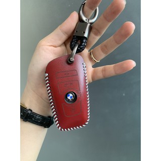 [Da Thật] Bao da chìa khoá ô tô BMW series 3 Da Bò Nhập Khẩu ITALIA, Khắc Tên + Số ĐT Chủ Xe. Bảo hành 2 năm về da.