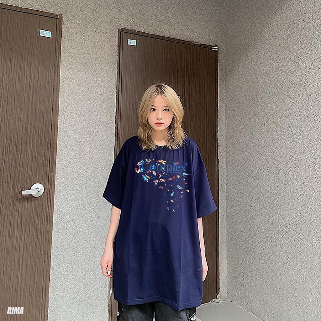 Áo Thun Tay Lở FLORAL Phông Rộng Nam Nữ Unisex Cotton Cao Cấp Đẹp Ngắn Freesize Hình Trắng Đen Xanh Navy Họa Tiết RIMA