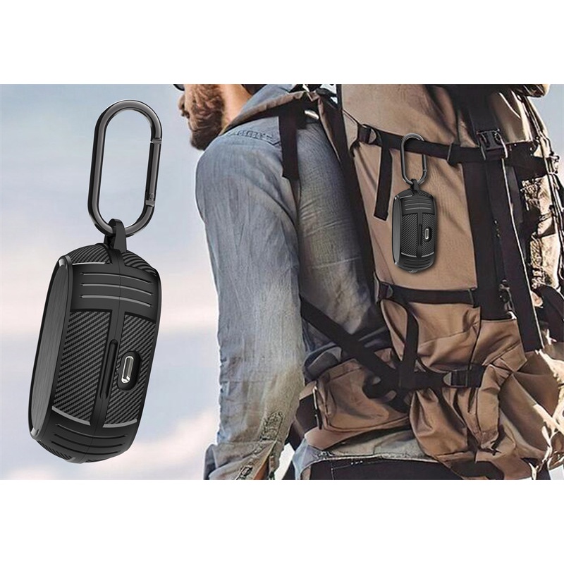 Ốp Điện Thoại Armor Mềm Nhám Bảo Vệ Toàn Diện Chống Sốc Cho Jabra Elite 7 Pro / Elite 7 Active / Elite 75t / Active 75t