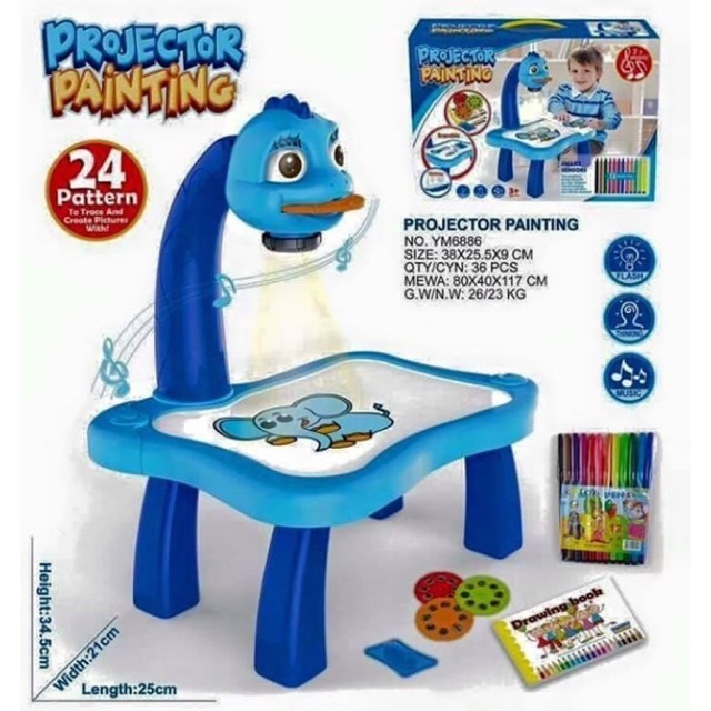 [QUÀ TẶNG Ý NGHĨA] Bàn vẽ có đèn chiếu sáng thông minh cho bé, đèn vẽ tranh cho bé - có đèn