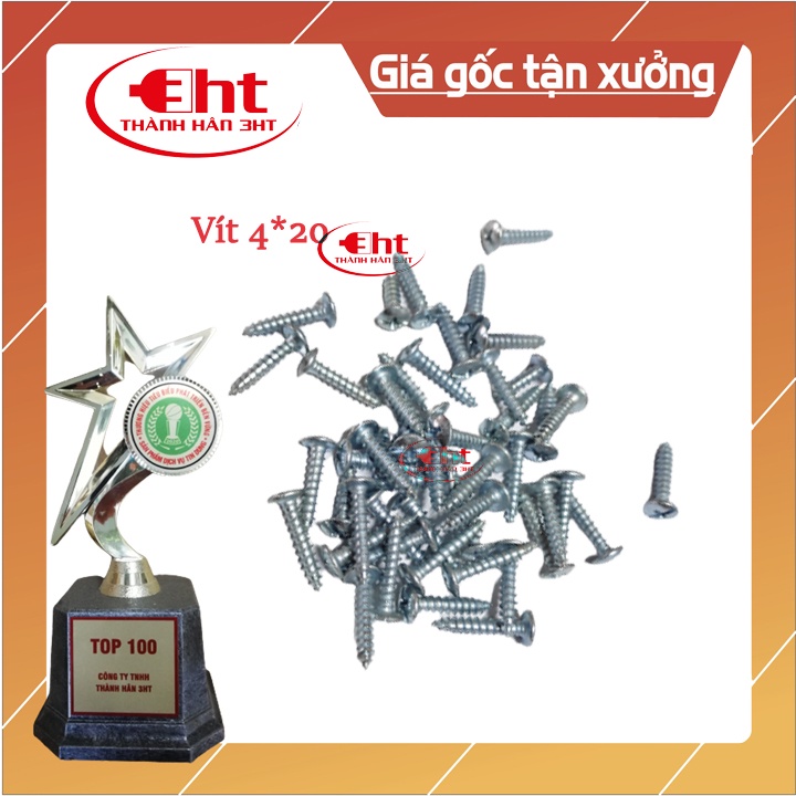 VÍT BẮT NHỰA + GỖ 4*20