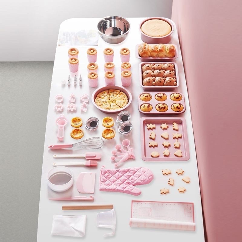 💕Set phụ kiện làm bánh, nhà bếp màu hồng🥰🥰