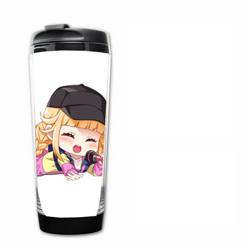 Bình nhựa đựng nước in hình KHỔNG MINH THÍCH ĐI QUẨY chibi anime M5 tiện lợi lưu niệm