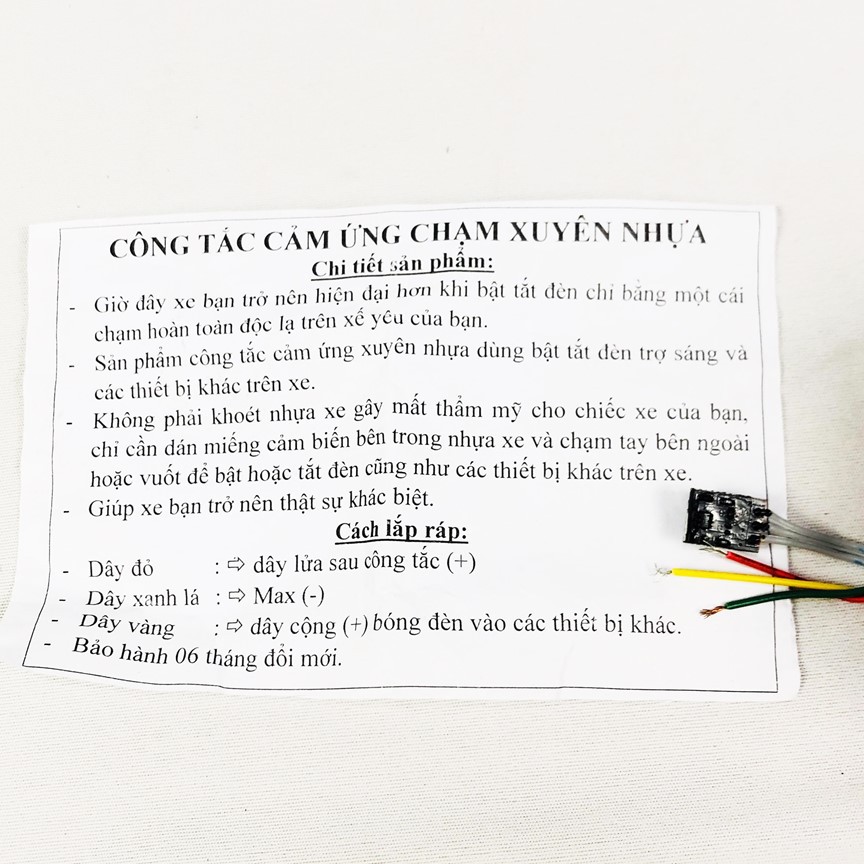 Công tắc Cảm ứng chạm xuyên nhựa Greennetworks