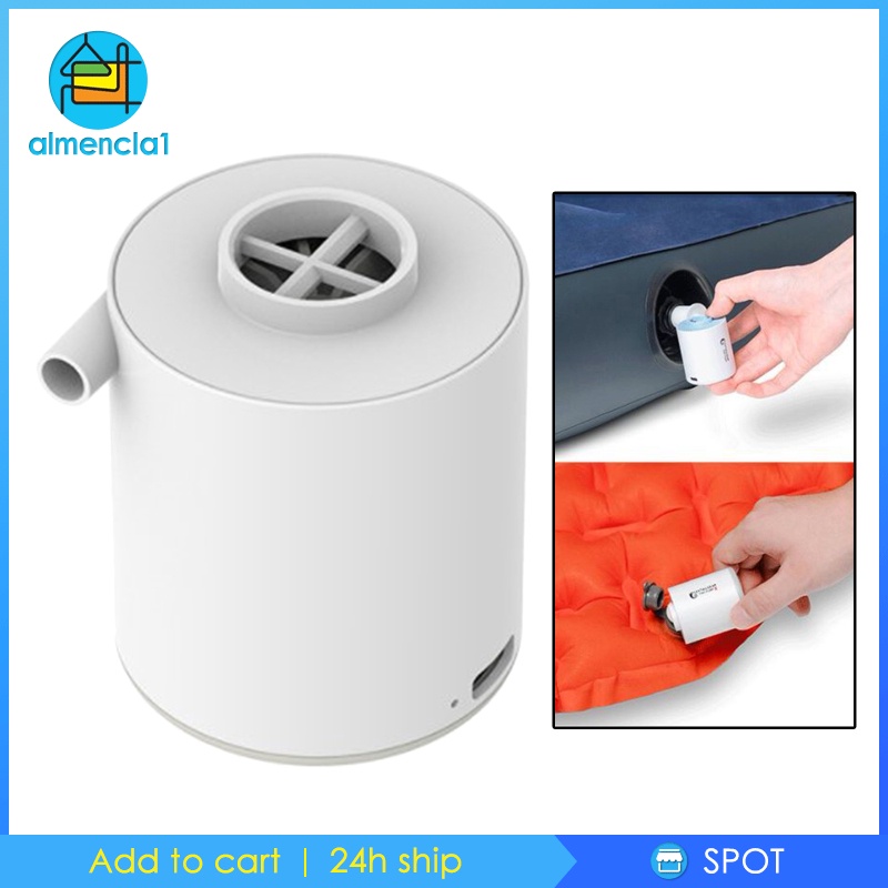 [ALMENCLA1] Mini Air Pump USB Rechargeable Quick-Fill Tiny Pump for Floats Swimming Ring