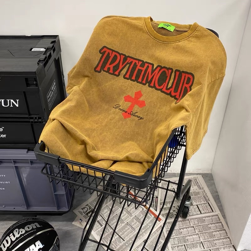 Áo thun TRYTHMCLUB Basic Pineclothez, Áo thun unisex nam nữ from rộng oversize chất liệu 100% Wax