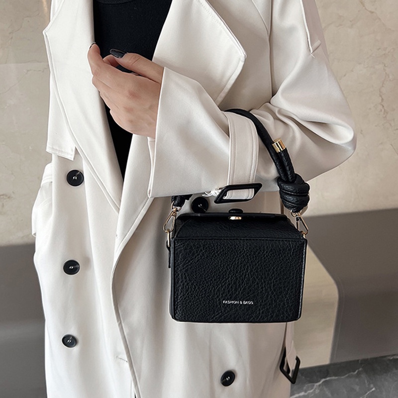 IELGY Túi Đeo Chéo Dáng Vuông Nhỏ Phong Cách Hàn Quốc Cá Tính Cho Nữ