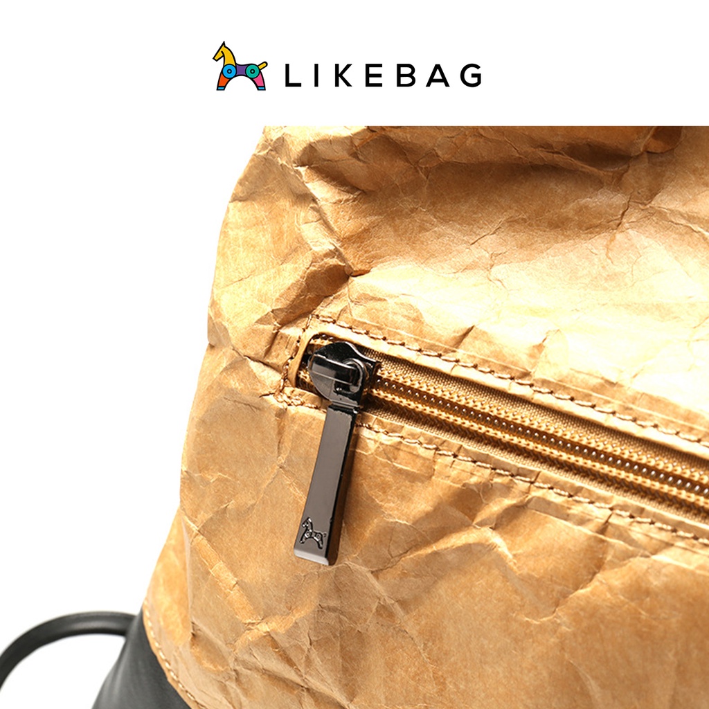 Balo thời trang nam nữ LIKEBAG kiểu túi rút chống nước đi học, du lịch chính hãng 172020314 - LIBAGI