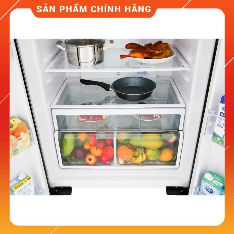 [ VẬN CHUYỂN MIỄN PHÍ KHU VỰC HÀ NỘI ] Tủ lạnh Hitachi 4 cánh màu đen R-FW650PGV8(GBK) - [ Bmart247 ] BM