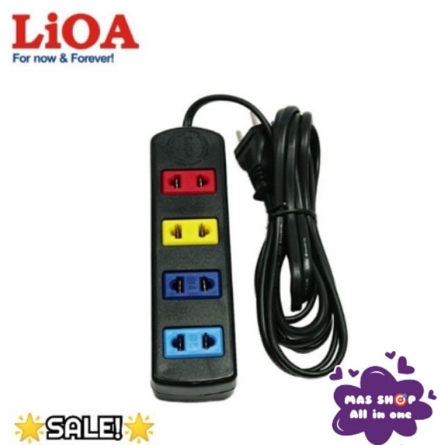 Ổ cắm điện LIOA 4 lỗ ( 3 mét / 5 mét)