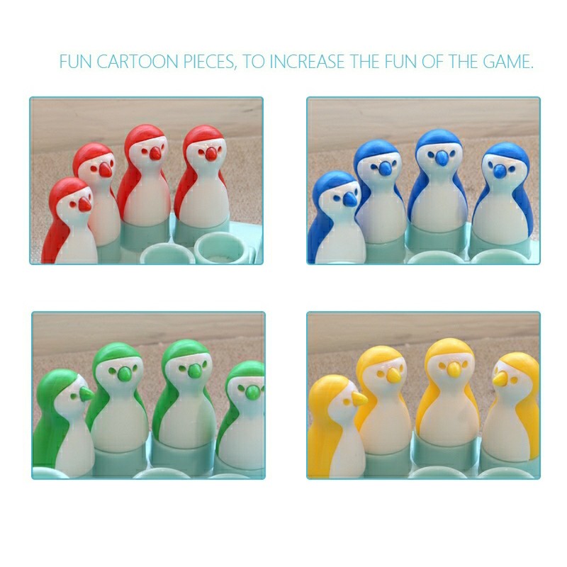 Trò chơi Cá Ngựa  - Cờ chim cánh cụt Trò chơi phát triển tư duy cho bé