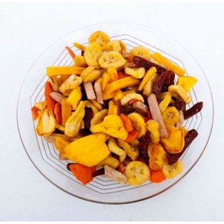 500g trái cây sấy giòn hàng vỡ
