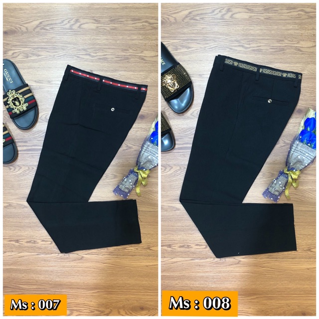 [ GIẢM 30% ] QUẦN ÂU LOGO ĐÍNH ĐÁ KHÂU SIÊU BỀN | BigBuy360 - bigbuy360.vn