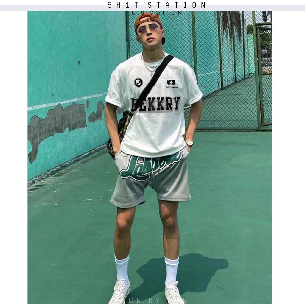 ÁO THUN DEKKRY TRẮNG CHỮ ĐEN / COTTON MỸ / 5H1T