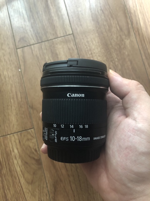 Lens Canon EF-S 10-18mm F4.5-5.6 IS STM (nhập khẩu) - hàng hết BH đẹp 99% (tặng hood)