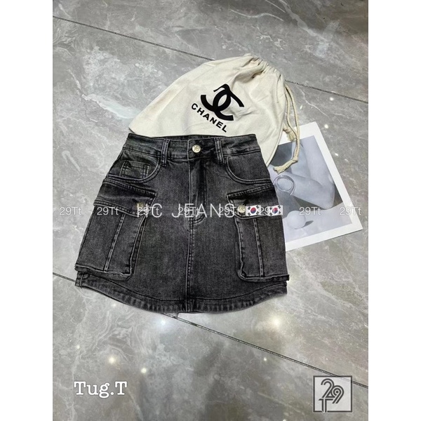 CHÂN VÁY BÒ TÚI HỘP QUẢNG CHÂU LOẠI 1 MS31662