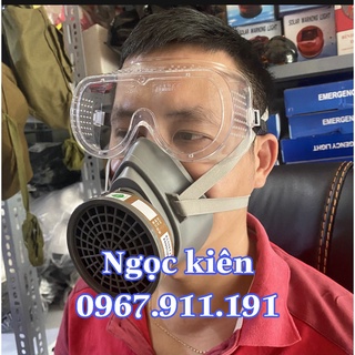 Bộ mặt nạ phòng độc 3m 3200 tặng kính dẻo chống hóa chất