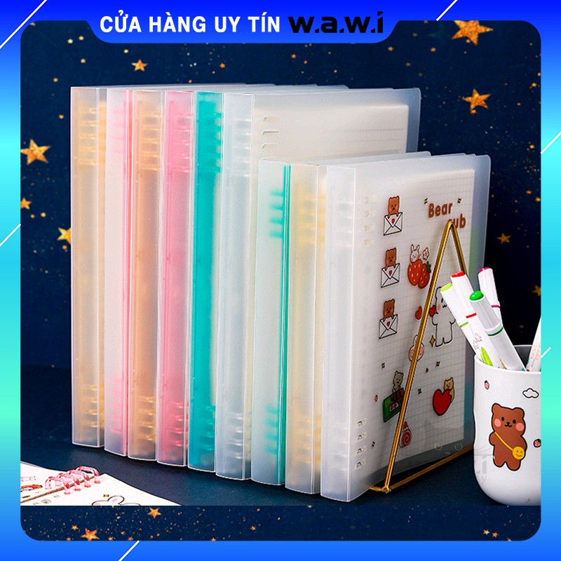 Bìa còng đựng hồ sơ (bao gồm tệp giấy và lá nhựa phân nội dung trang)