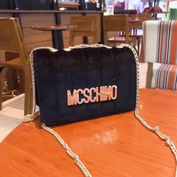 Túi xách nữ đeo chéo đẹp giá rẻ moschino nhung thời trang cao cấp dễ thương DIOMI