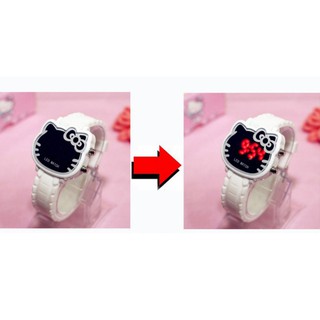Đồng hồ điện tử mặt hình Hello Kitty cho bé
