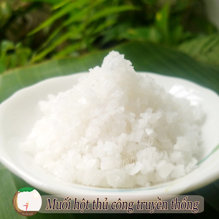 Hoa Muối Sahu Muối Biển Không Hóa Chất Vị Thanh Ngọt Đầy Đủ Khoáng Chất 1kg hũ