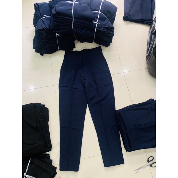 QUẦN TÂY XANH ĐEN HỌC SINH  LƯNG CAO