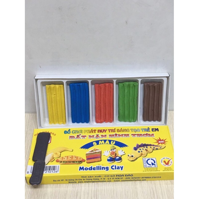 Đất nặn hiệu hoa đào 5 màu