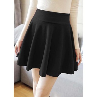 Chân Váy Xòe Ngắn Màu Đen Thời Trang, Năng Động