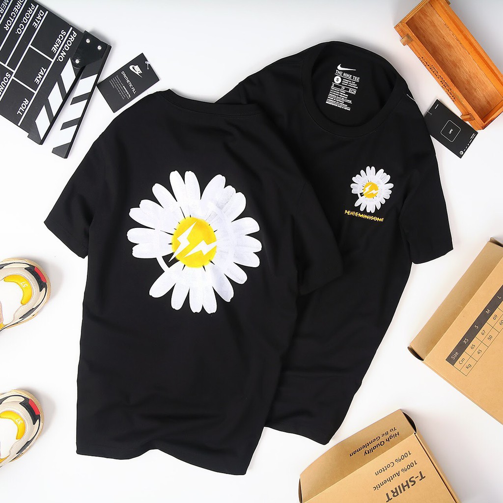 Áo Thun Cotton Nam Nữ Bông Cúc Daisy G Dragon Unisex