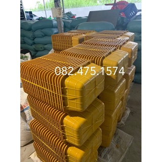 Khay nhựa ĐEN XANH VÀNG nuôi cá, ép cá 42x29x15cm ( BỂ VỠ KHÔNG ĐỀN)