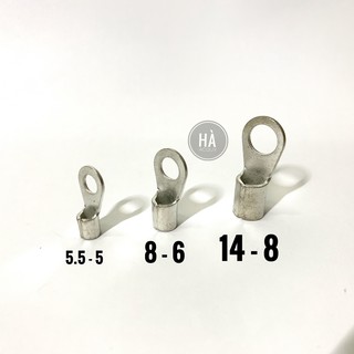 Đầu cos dây điện tròn trần rnb bằng đồng xi loại tốt