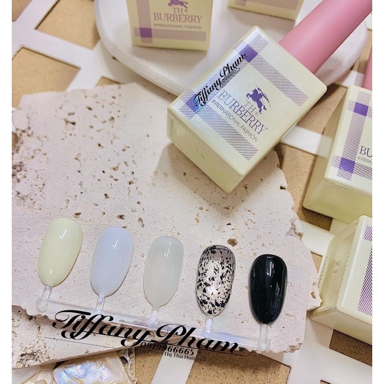 Sơn Gel Buberry Màu Trắng - Đen - Trắng Ngà -Trắng Gạo
