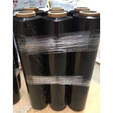 Màng PE ĐEN khổ 40cm 2,2kg, màng chít, màng co, nilong bọc, màng quấn bọc hàng lõi nhỏ giá rẻ Hà Nội