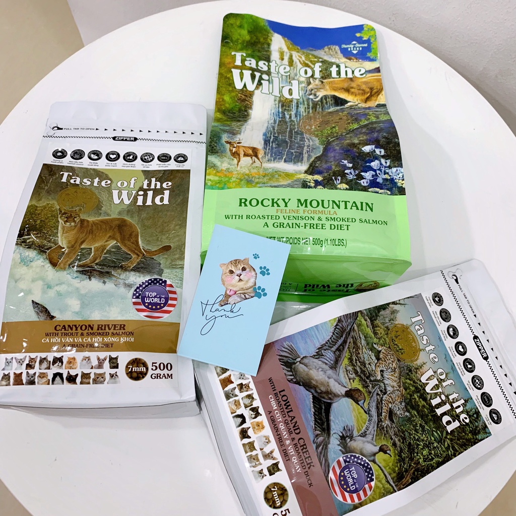 Hạt Cho Mèo - Hạt Cao Cấp Taste Of The Wild Dành Cho Mèo [500G]