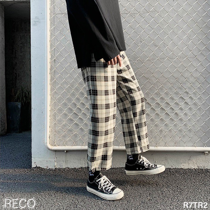 Quần vải nam nữ Hàn Quốc dáng rộng Trousers Loose R7TR2