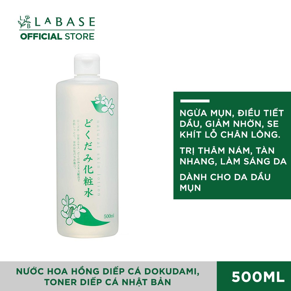 Toner Rau Diếp Cá - Nước Hoa Hồng Lotion Hỗ Trợ Giảm Mụn Dokudami Nhật Bản 500ml [Hàng nhập khẩu chính hãng] | BigBuy360 - bigbuy360.vn