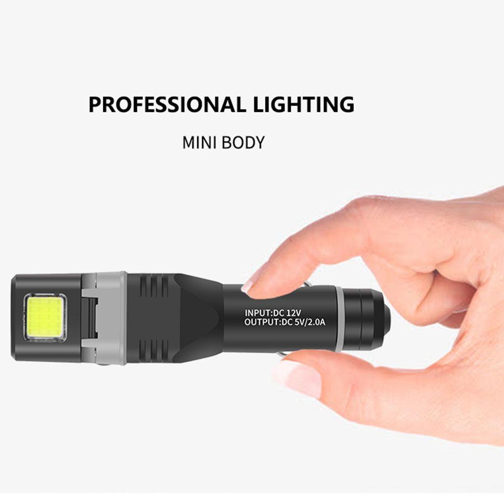 Đèn Pin LED Siêu Sáng XPG + Cob Công Suất Cao Tiện Dụng Cho Xe Hơi