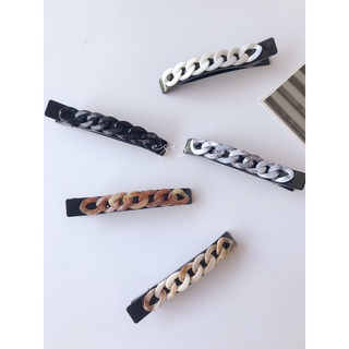 [KEP134] KẸP GẮP TÓC NỮ, KẸP MỎ VỊT PHỐI MẮC XÍCH MARBLE BẢN LỚN HÀN QUỐC