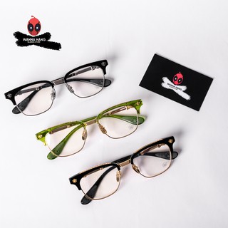 Gọng kính nam nữ kim loại đẹp Chrome Hearts chống tia UV cao cấp Wanna Hang BONENNOISSEUR WHCH43