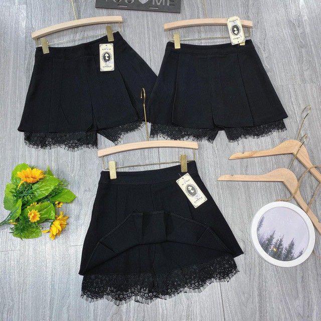 Quần giả váy phối chân ren | BigBuy360 - bigbuy360.vn