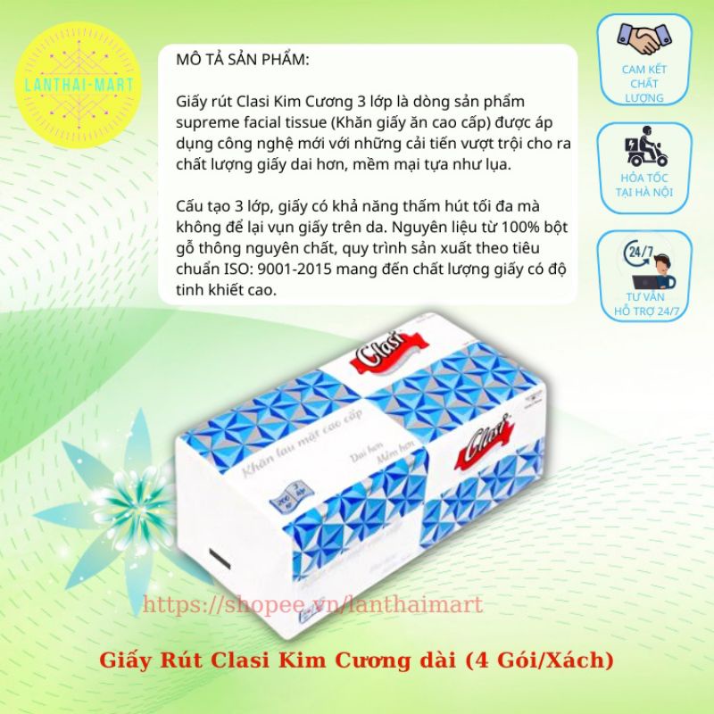 Khăn giấy rút khô KIM CƯƠNG MYLAN cao cấp CHÍNH HÃNG gói 600 tờ 3 lớp date mới nhất