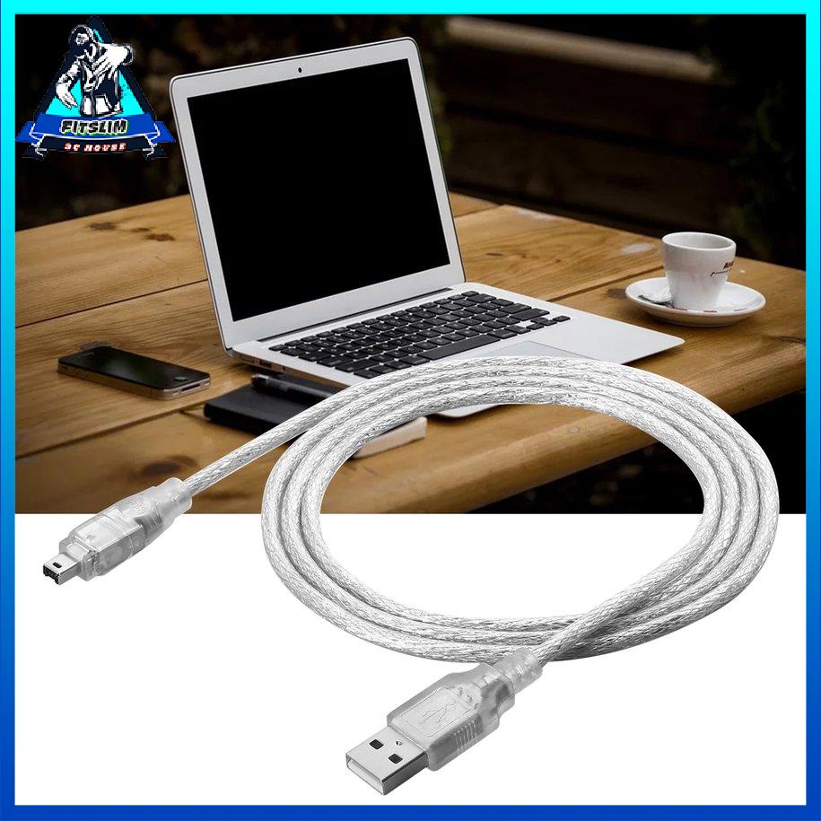 Cáp chuyển đổi 1,2m USB 2.0 Male To Firewire IEEE 1394 4 Pin ILink Cord [8/2]