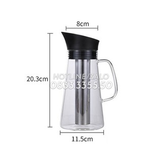 Bình Thủy Tinh Pha Cà Phê Phong Cách Cold Brew 1200ml