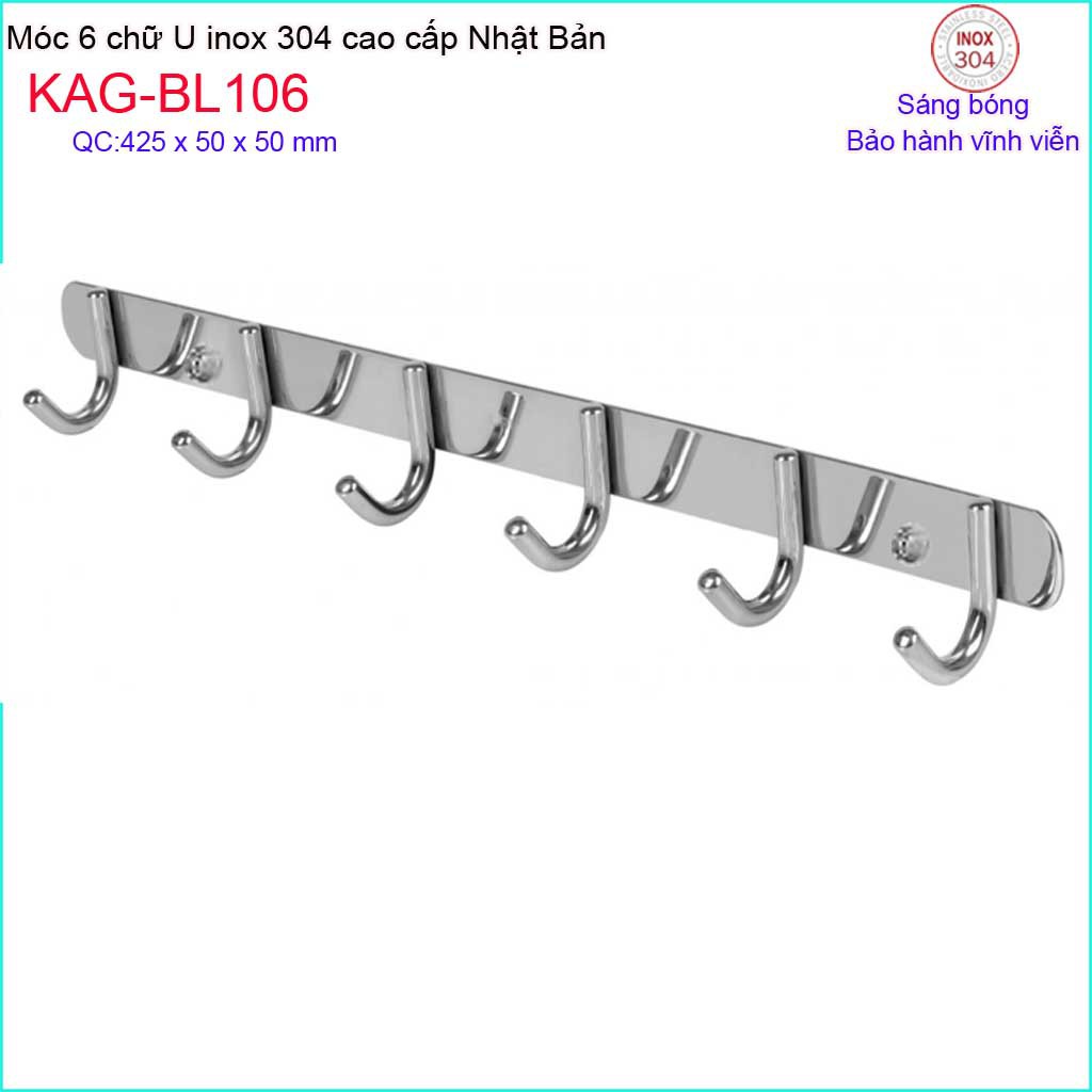 Móc khăn nhà tắm inox Kace, móc treo đồ Inox 304 Nhật Bản, móc khăn nhà tắm