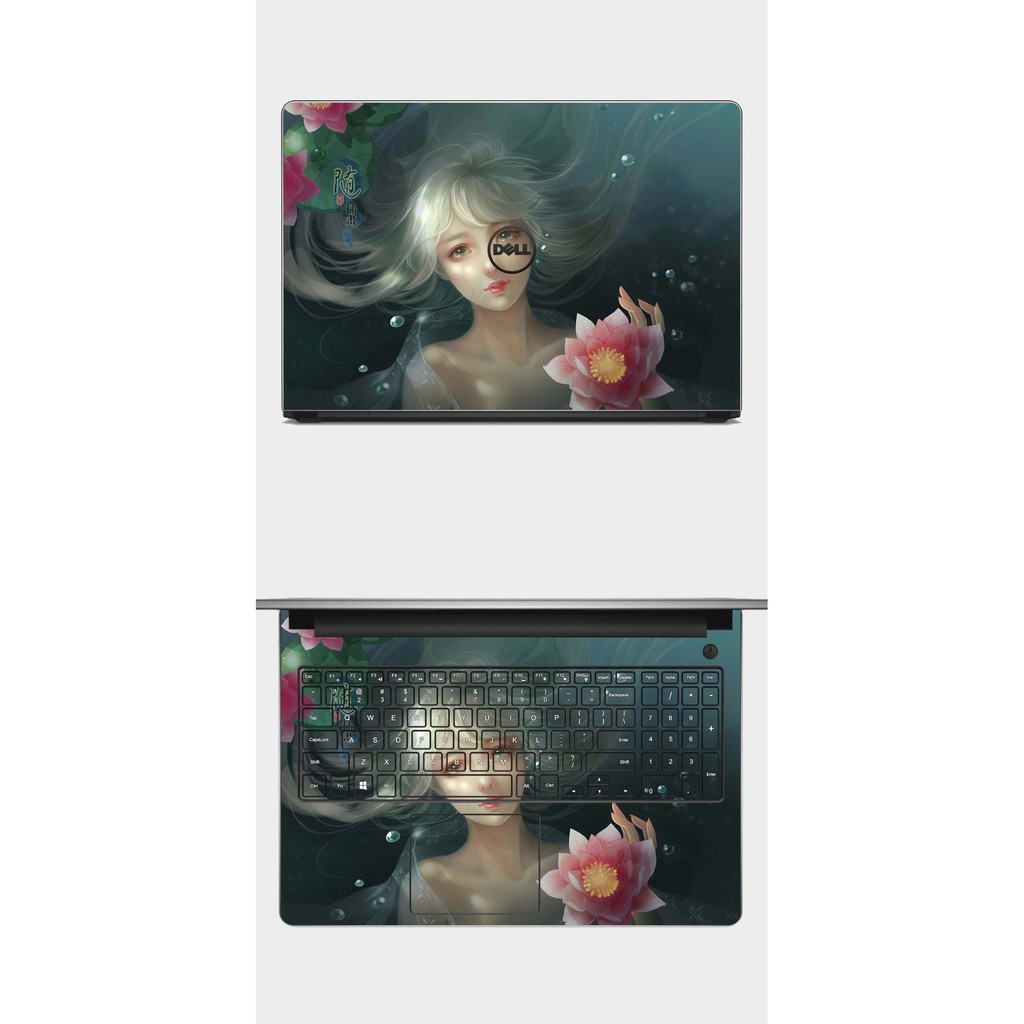 Skin Laptop Hình Cô Gái Cổ Trang sexy Full Các Dòng Như: Dell, Hp, Acer, Asus, Macbook,...(in hình theo yêu cầu)