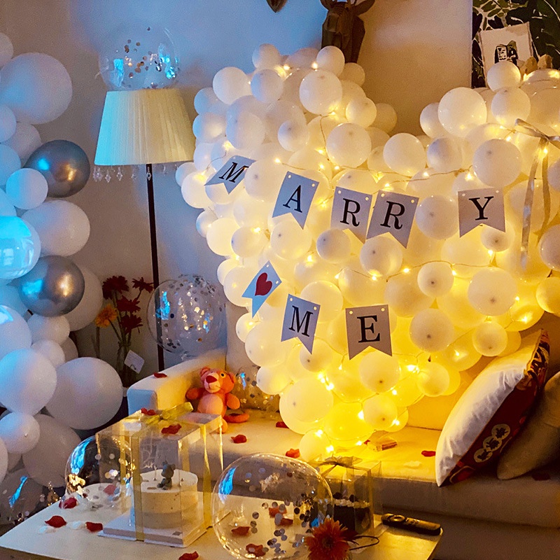 Bong Bóng Cao Su 10 Inch 2.2g 10 Dùng Trang Trí Tiệc Cưới/Sinh Nhật