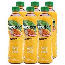 Combo 3 Trà Chanh Dây Và Hạt Chia Fuze Tea Plus Chai 350ML