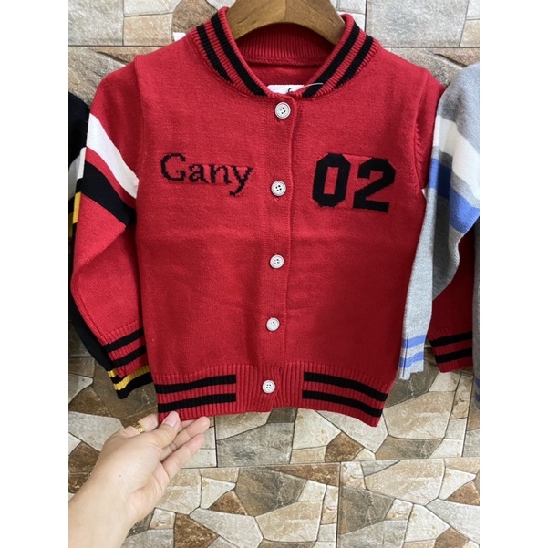 Áo Len Cổ Tim, Áo Len Cardigan Cho Bé Trai Size 1-4 Tuổi